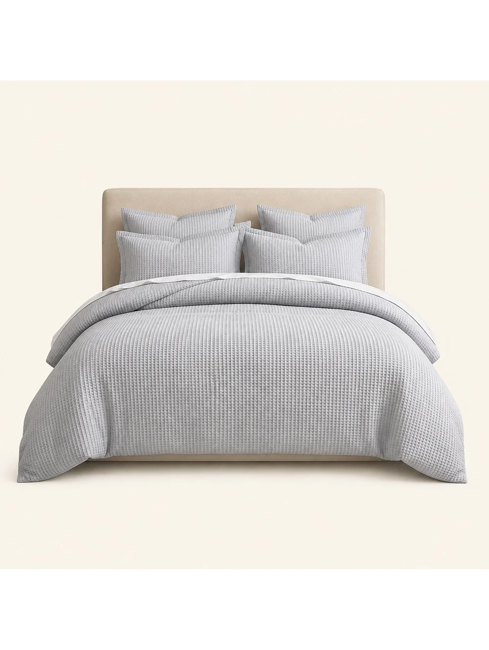 Mills Levtex Home Gray Pewter King Duvet Set (1 Duvet 106X94, 2 Shams 20X36)